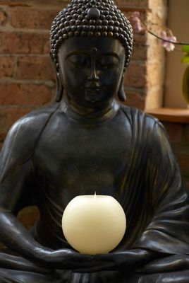 Image showing  Simplux LED Round Candle with Moving Flame and Remote (Set of 2)