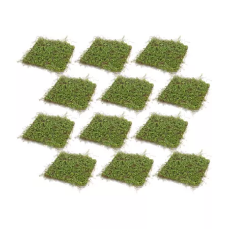 Melrose International Realistic Foam Presentation Mat Set 12" 12 Piece Artificial Plants & Flowers