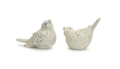 Image showing  Ivory Terra Cotta Bird Figurine (Set of 4)