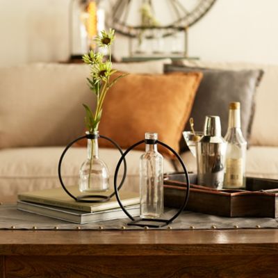 Image showing  Modern Hanging Bottle Vase in Circle Stand, 4 pk.