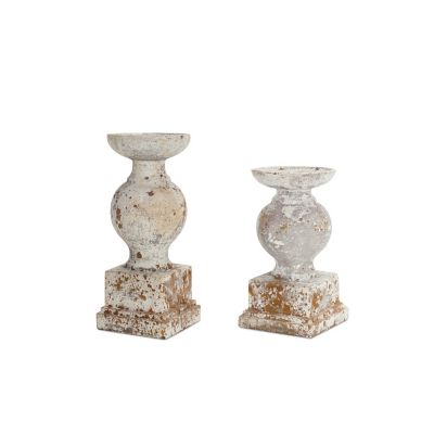 Melrose International Metal Trumpet Taper Candle Holder (Set of 2) main image 1