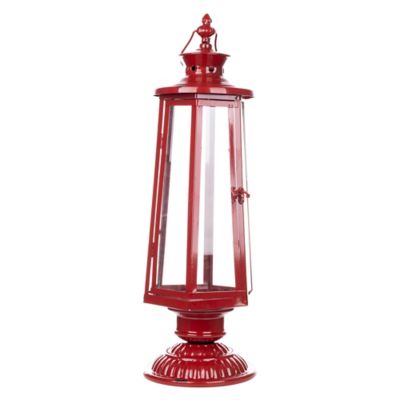 Melrose International Traditional Lantern Post Tabletop Candle Holder, 68863