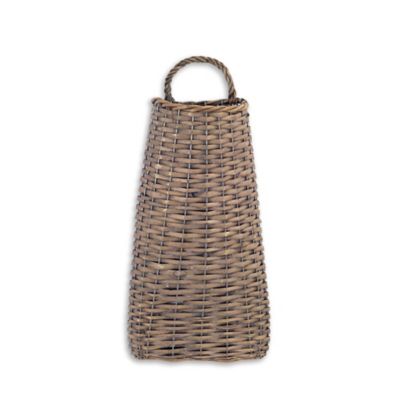 Melrose International Woven Willow Wall Basket (Set of 6)