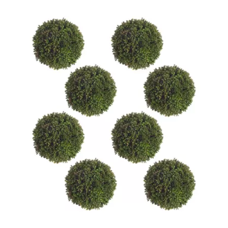 Melrose International Boxwood Sedum Orb (Set of 8) Artificial Plants & Flowers