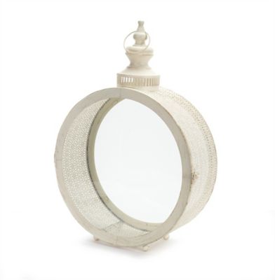 Melrose International 22 in. Ornate Metal Circle Lantern, 70781DS