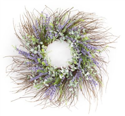 Melrose International 30 in. Mixed Floral Wreath