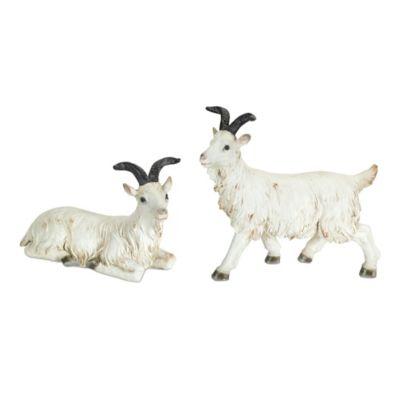 Melrose International Rustic Mountain Goat Figurine (Set of 2)