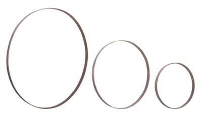 Melrose International Iron Metal Rings Wall Display (Set of 3), Bronze