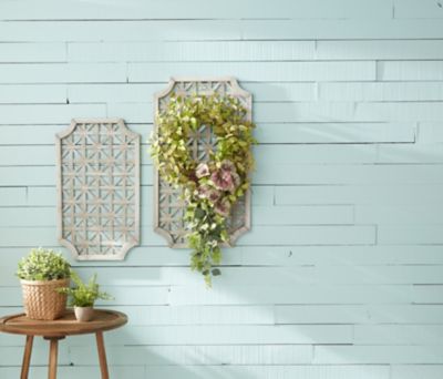 Image showing  Woven Wood Wall Hanging (Set of 2), 33L, 27L