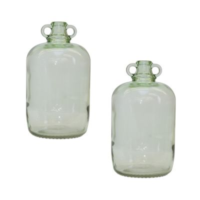 Image showing  12 in. Sage Green Glass Jug Vase, 2 pk.