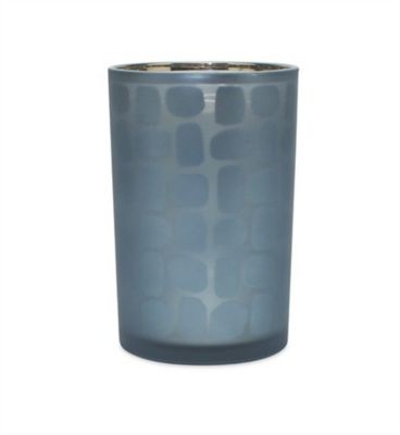 Image showing  Frosted Glass Votive Candle Hodler (Set of 2), Navy