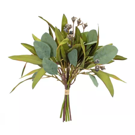 Melrose International Artificial Seeded Foliage with Tie 15" Pack of 6 Artificial Plants & Flowers