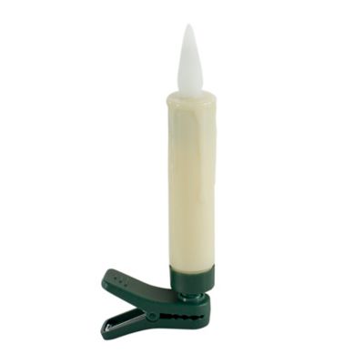 Melrose International 4 in. LED FIA Flame Clip-On or Suction Cup Taper Candles, 10-Pack