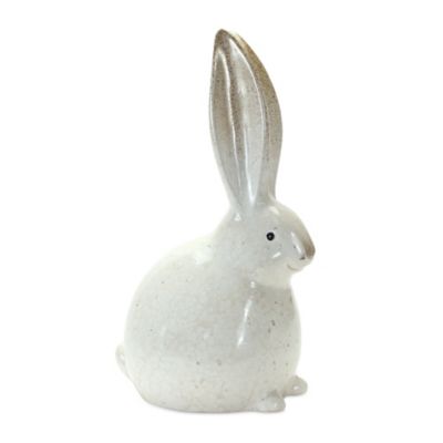 Image showing  Rustic Terra Cotta Bunny Figurine (Set of 2)