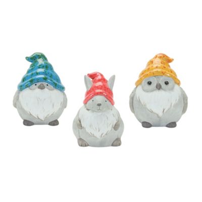Image showing  Whimsical Animal Gnome Garden Statue, 12 pk.