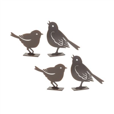 Melrose International Metal Cut Out Bird Figurine (Set of 2)