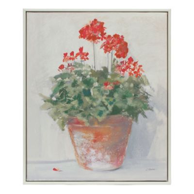 Image showing  Framed Potted Geranium Print (Set of 2)