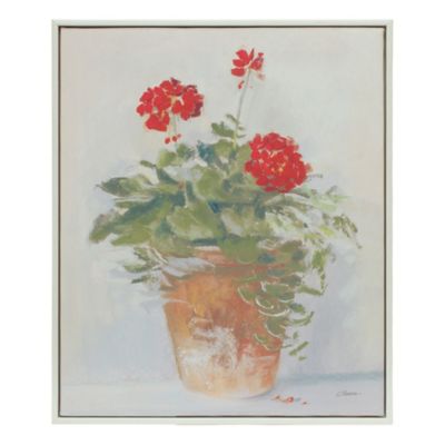 Image showing  Framed Potted Geranium Print (Set of 2)