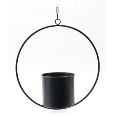 Image showing  19.8 lb. Metal Frame Modern Hanging Planters, 2 pc.