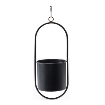 Image showing  19.8 lb. Metal Frame Modern Hanging Planters, 2 pc.