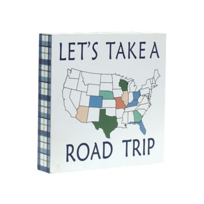 Image showing  Wood Adventure Block Sentiment Sign (Set of 4)