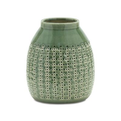 Melrose International Punched Terra Cotta Vase