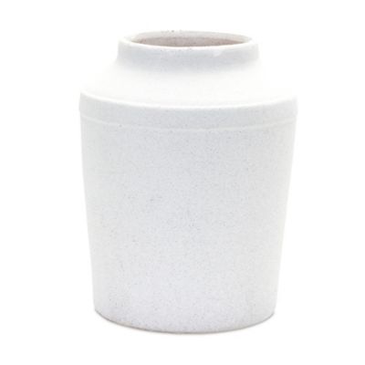 Melrose International Modern White Clay Vase