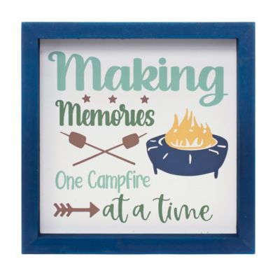 Image showing  Wood Framed Camping Sentiment Sign (Set of 4)