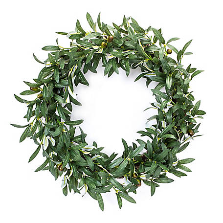 Melrose International 22 in. Olive Wreath