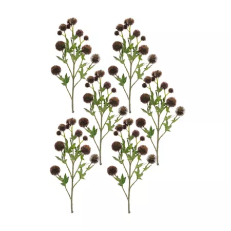 Melrose International Allium Plastic Floral Spray (Set of 6) Artificial Plants & Flowers