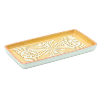 Image showing  Ornamental Ceramic Tray (Set of 6), 8 in. x 4 in. x 3 in.