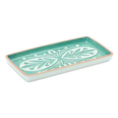 Image showing  Ornamental Ceramic Tray (Set of 6), 8 in. x 4 in. x 3 in.