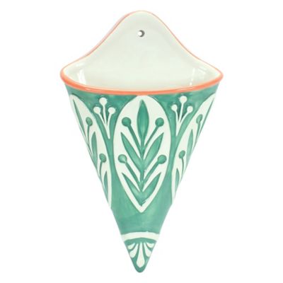 Image showing  Ornamental Ceramic Wall Pocket (Set of 2), 6 in. x 10 in.