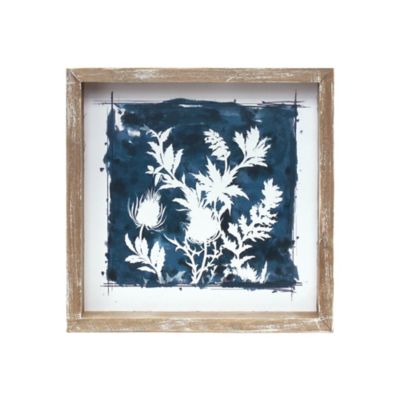 Image showing  Wood Framed Floral Outline Print (Set of 6)