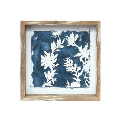 Image showing  Wood Framed Floral Outline Print (Set of 6)