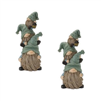 Melrose International Stone Garden Gnome Stacking Figurine (Set of 4), 85437