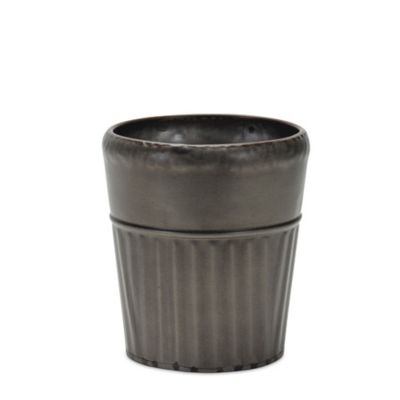 Image showing  Pewter Metal Planter with Tapered Design, 3 pk.