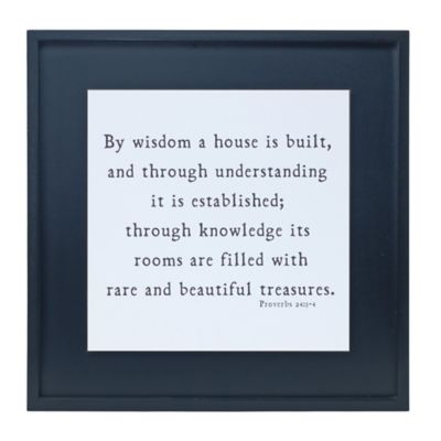 Melrose International Proverbs 24 Wooden Sentiment Plaque