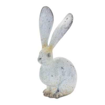 Image showing  Weathered Stone Rabbit Statue with Distressed Finish, 4 pk., 5 in., 8 in.