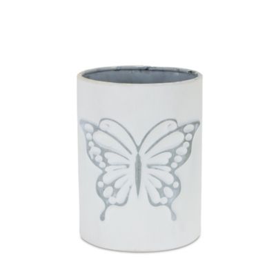 Image showing  8.8 lb. Brushed Metal Insect Pots, 3 pc.