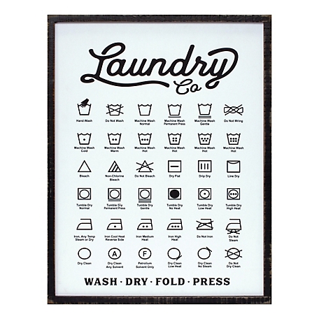 Melrose International Wood Laundry Sentiment Sign, 20x26 in.