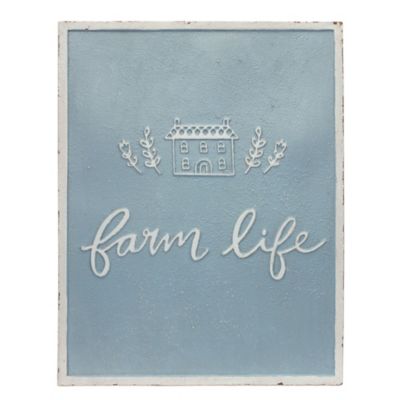 Image showing  Metal Farm Life Sentiment Sign (Set of 2)