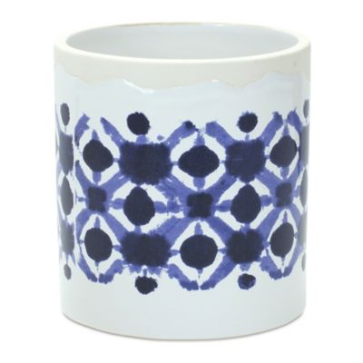 Image showing  Tie-Dye Print Ceramic Pot, 2 pk.