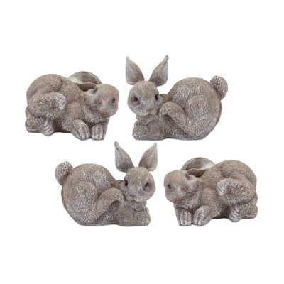 Image showing  Stone Bunny Rabbit Figurine (Set of 4)