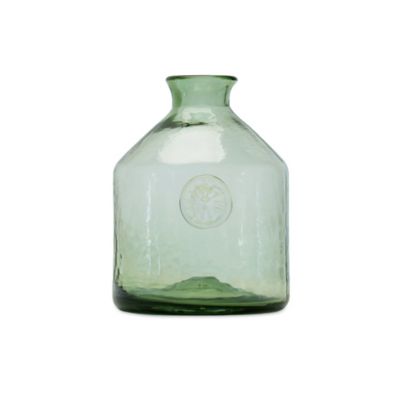 Melrose International Sage Glass Bottle Neck Vase