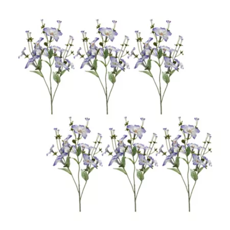 Melrose International 24" Morning Glory Bud Flower Spray (Set of 6) Artificial Plants & Flowers