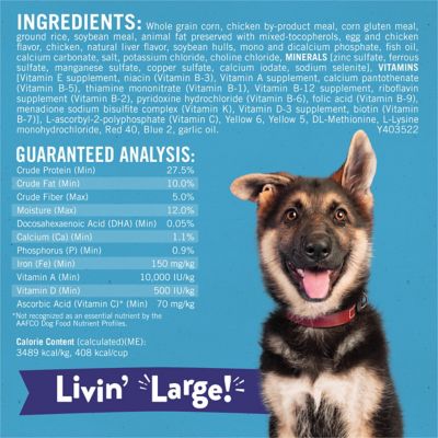 Image showing 5 th Purina Puppy Chow Large Breed Puppy High-Protein Real Chicken Formula Dry Dog Food, 30 lb. Bag