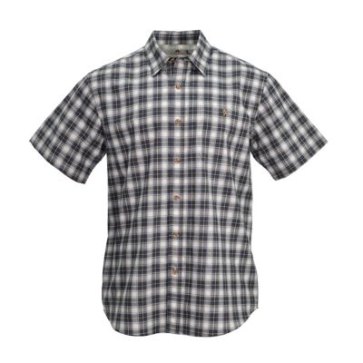 Ridgecut Men's Traditional Plaid Short-Sleeve Work Shirt