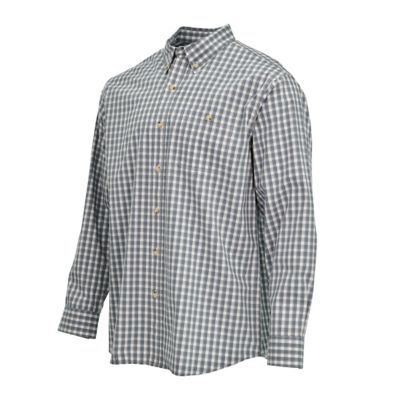 Image showing  Men's Poplin Plaid Long-Sleeve Work Shirt