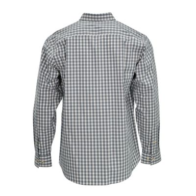 Image showing  Men's Poplin Plaid Long-Sleeve Work Shirt